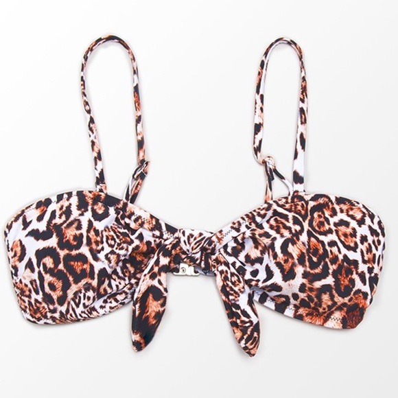 4/25 CupShe Large Lara Leopard Bikini Top - Picture 2 of 4